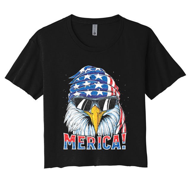 Eagle Merica 4th Of July Merica American Crop Top