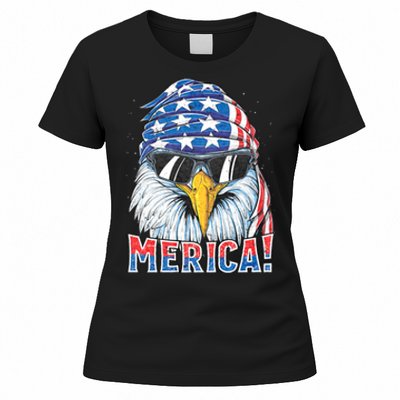 Eagle Merica 4th Of July Merica American Women's T-Shirt