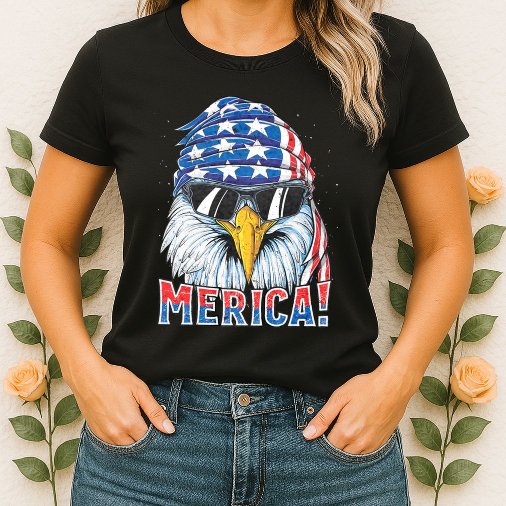 Eagle Merica 4th Of July Merica American Womens T-Shirt