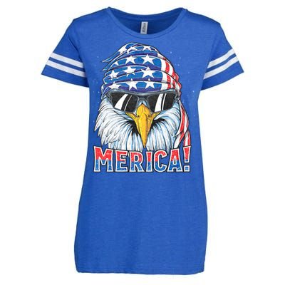 Eagle Merica 4th Of July Merica American Enza Ladies Jersey Football T-Shirt