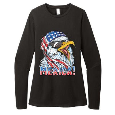 Eagle Merica 4th Of July Merica American Womens CVC Long Sleeve Shirt