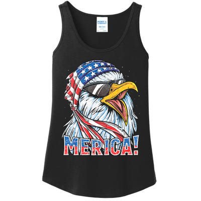 Eagle Merica 4th Of July Merica American Ladies Essential Tank