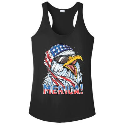 Eagle Merica 4th Of July Merica American Ladies PosiCharge Competitor Racerback Tank