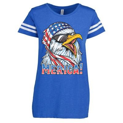 Eagle Merica 4th Of July Merica American Enza Ladies Jersey Football T-Shirt