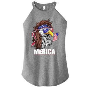 Eagle Mullet 4th Of July Usa American Flag Merica Funny Gift Women's Perfect Tri Rocker Tank