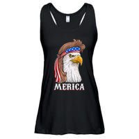 Eagle Mullet 4th Of July Usa American Flag Merica Ladies Essential Flowy Tank