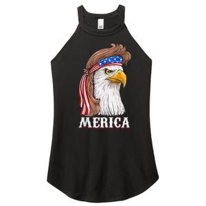 Eagle Mullet 4th Of July Usa American Flag Merica Women's Perfect Tri Rocker Tank