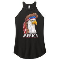 Eagle Mullet 4th Of July Usa American Flag Merica Women's Perfect Tri Rocker Tank