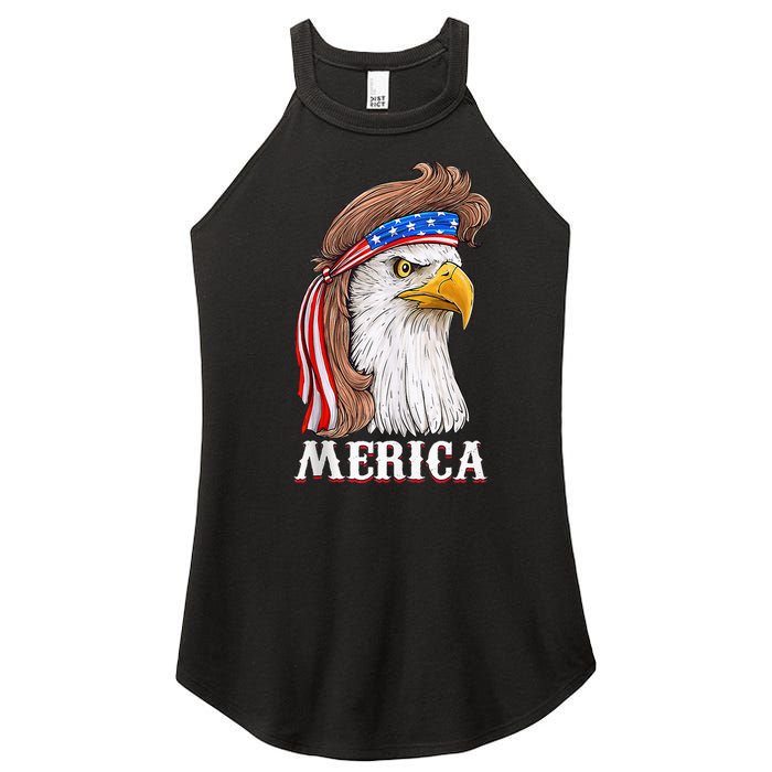 Eagle Mullet 4th Of July Usa American Flag Merica Women's Perfect Tri Rocker Tank