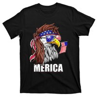 Eagle Mullet 4th Of July USA American Flag Merica T-Shirt