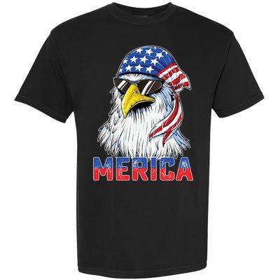 Eagle Merica 4th Of July Usa American Flag Patriotic Gift Garment-Dyed Heavyweight T-Shirt