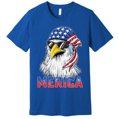 Eagle Merica 4th Of July Usa American Flag Patriotic Gift Premium T-Shirt