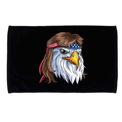 Eagle Mullet 4th Of July Merica American Flag Funny Gift Microfiber Hand Towel