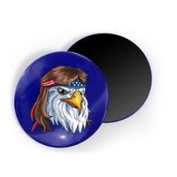 Eagle Mullet 4th Of July Merica American Flag Funny Gift Magnet