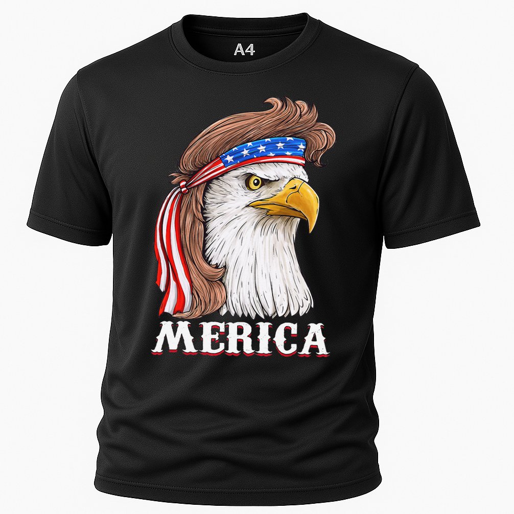 Eagle Mullet 4th Of July USA American Flag Merica Performance Shirt