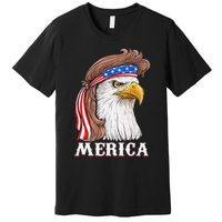 Eagle Mullet 4th Of July USA American Flag Merica Premium T-Shirt