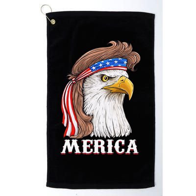 Eagle Mullet 4th Of July USA American Flag Merica Golf Towel