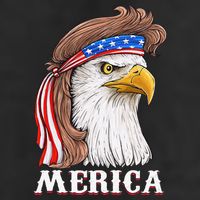 Eagle Mullet 4th Of July USA American Flag Merica Golf Towel