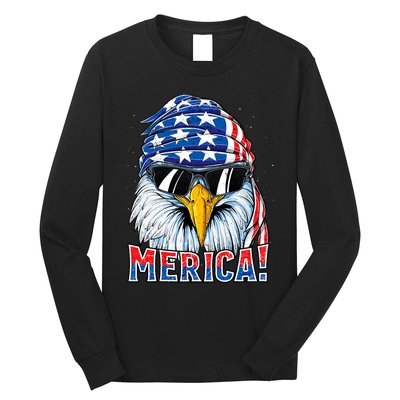 Eagle Merica 4th Of July Merica American Long Sleeve Shirt