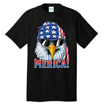 Eagle Merica 4th Of July Merica American Tall T-Shirt