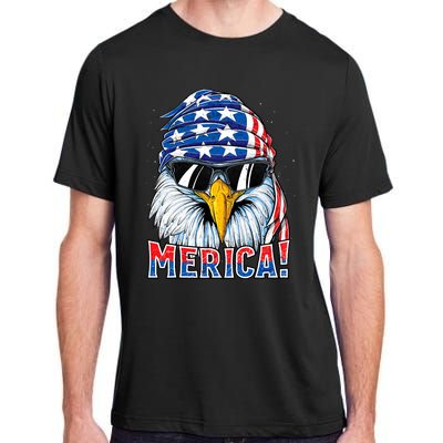 Eagle Merica 4th Of July Merica American Adult ChromaSoft Performance T-Shirt