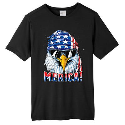 Eagle Merica 4th Of July Merica American Tall Fusion ChromaSoft Performance T-Shirt