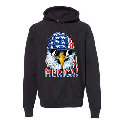 Eagle Merica 4th Of July Merica American Premium Hoodie