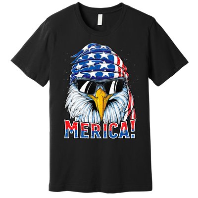 Eagle Merica 4th Of July Merica American Premium T-Shirt