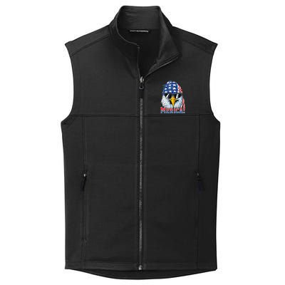 Eagle Merica 4th Of July Merica American Collective Smooth Fleece Vest