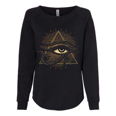 Egyptian Mythology Ancient Egypt Deity Eye Of Horus Womens California Wash Sweatshirt