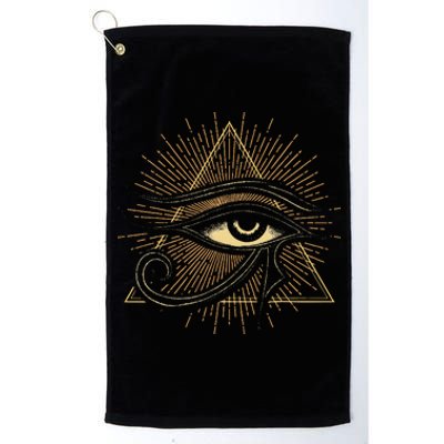 Egyptian Mythology Ancient Egypt Deity Eye Of Horus Platinum Collection Golf Towel