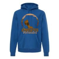 Educated Melanated Afro Melanin Sunset Black History Cool Gift Premium Hoodie