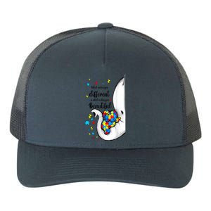 Elephant Mom Autism Awareness Colorful Puzzle Pieces Gift Yupoong Adult 5-Panel Trucker Hat