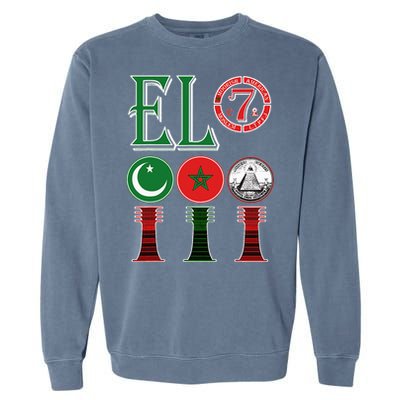 El Moorish American Clothing Garment-Dyed Sweatshirt