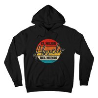 El Mejor Abuelo Del Mundo Vintage Fathers Day Dia Del Padre Hoodie