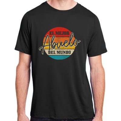 El Mejor Abuelo Del Mundo Vintage Fathers Day Dia Del Padre Adult ChromaSoft Performance T-Shirt