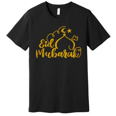 Eid Mubarak Arabic Holiday Premium T-Shirt