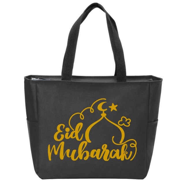 Eid Mubarak Arabic Holiday Zip Tote Bag