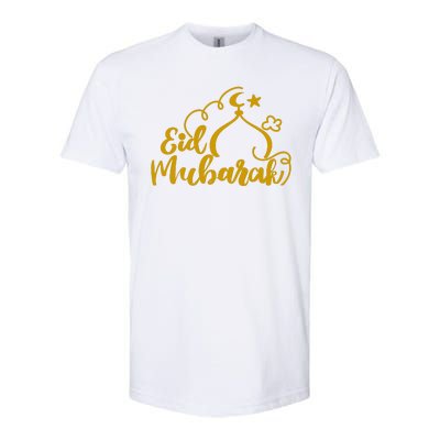 Eid Mubarak Arabic Holiday Softstyle® CVC T-Shirt