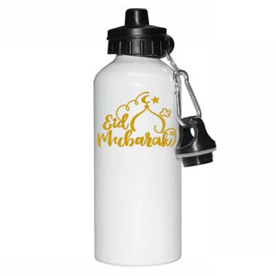 Eid Mubarak Arabic Holiday Aluminum Water Bottle 