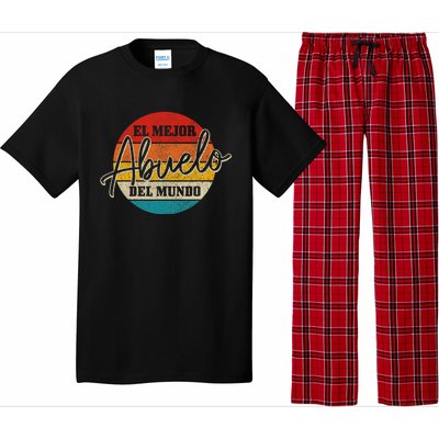 El Mejor Abuelo Del Mundo Vintage Fathers Day Dia Del Padre Pajama Set