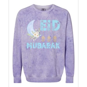 Eid Muslim Arab Clothing Cute Gift Eid Mubarak Meaningful Gift Colorblast Crewneck Sweatshirt