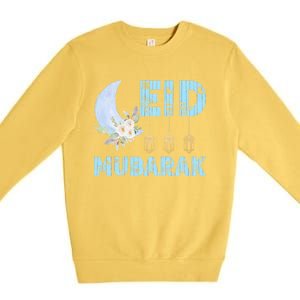 Eid Muslim Arab Clothing Cute Gift Eid Mubarak Meaningful Gift Premium Crewneck Sweatshirt