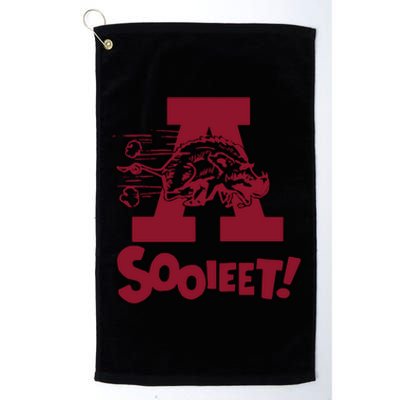 Eric Musselman ArKansas Sooieet Lightweight Platinum Collection Golf Towel