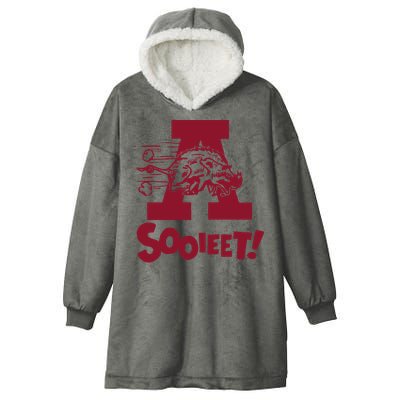 Eric Musselman ArKansas Sooieet Lightweight Hooded Wearable Blanket