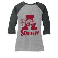 Eric Musselman ArKansas Sooieet Lightweight Women's Tri-Blend 3/4-Sleeve Raglan Shirt