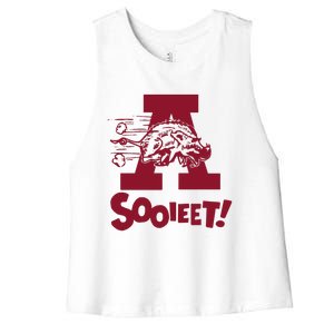 Eric Musselman ArKansas Sooieet Lightweight Women's Racerback Cropped Tank