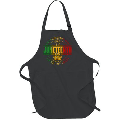 Emancipation Day Juneteenth Black American Freedom Full-Length Apron With Pockets