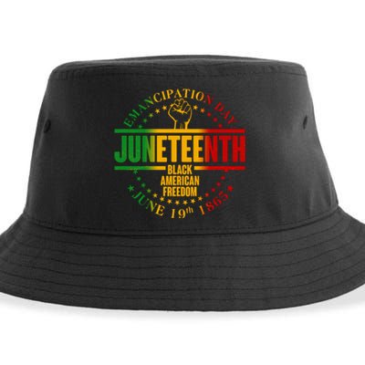 Emancipation Day Juneteenth Black American Freedom Sustainable Bucket Hat