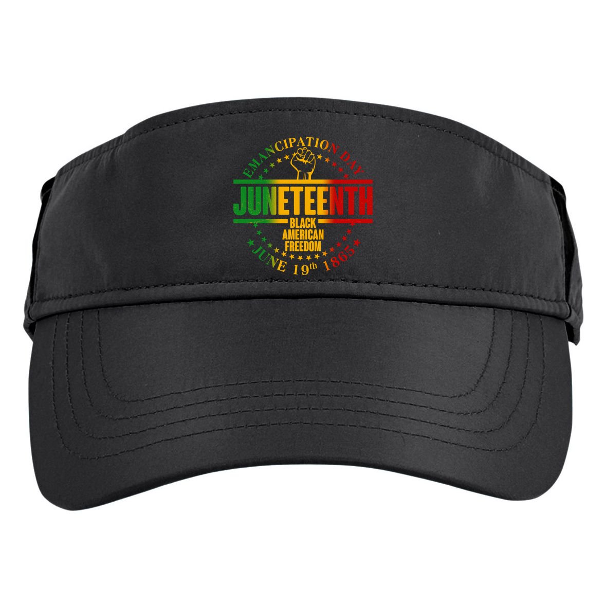 Emancipation Day Juneteenth Black American Freedom Adult Drive Performance Visor